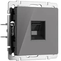 Изображение Розетка Ethernet RJ-45 (графит акрил) W1181044