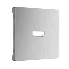 Изображение Накладка для розетки HDMI (серебряный рифленый) WL09-HDMI-CP