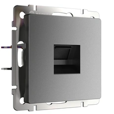 Изображение Розетка Ethernet RJ-45 (графит матовый) W1181064